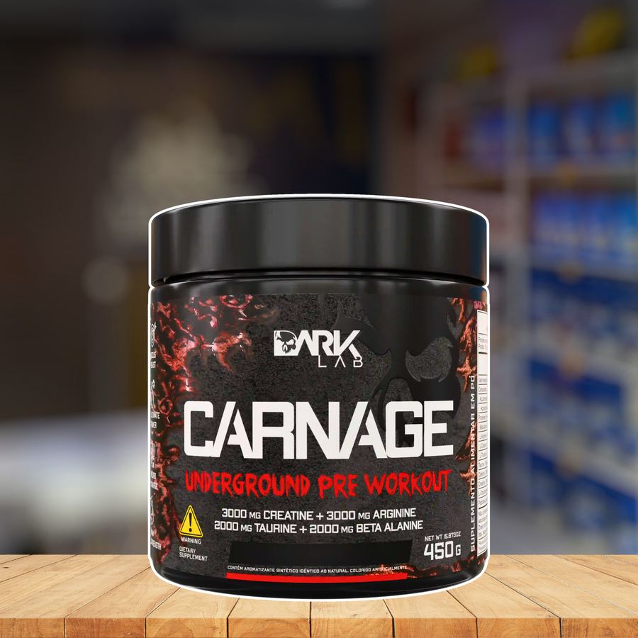 PRÉ TREINO CARNAGE PINK LEMONADE DARK LAB 450G
