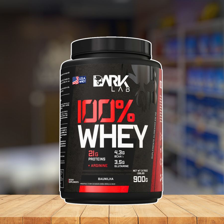 100% WHEY PROTEIN DARK LAB CAPPUCCINO POTE 900G