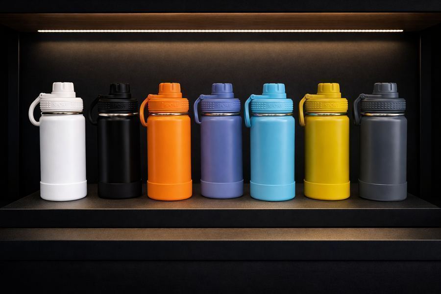 Garrafa Térmica 350ml com Tampa De Rosca e vedação