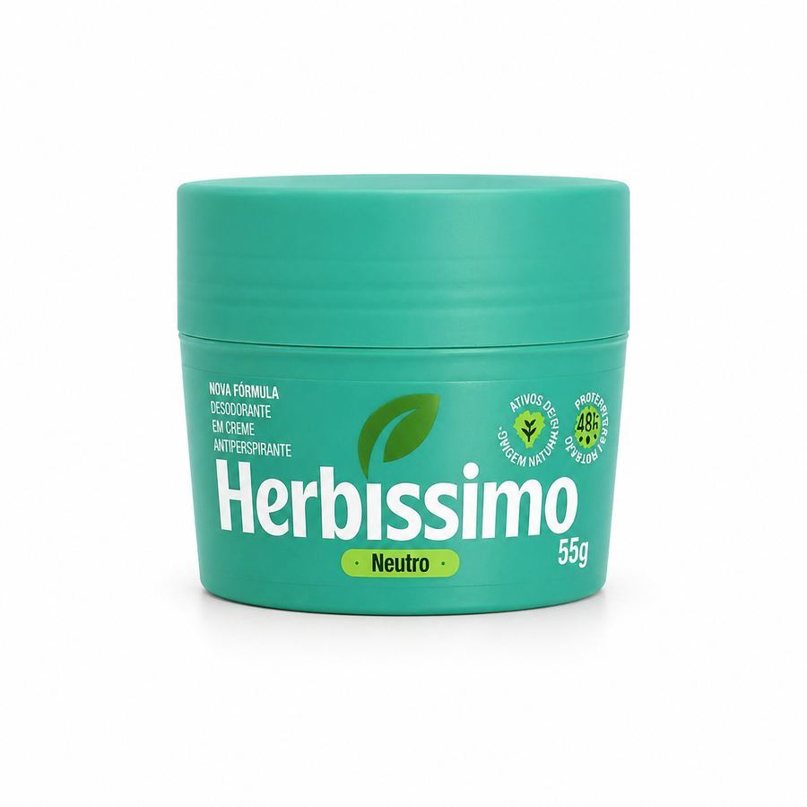 Desodorante Herbissimo em Creme Antitraspirante Neutro 55g
