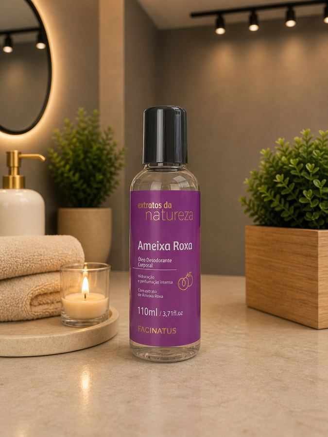 ÓLEO DESODORANTE CORPORAL FEMININO AMEIXA ROXA 110ML