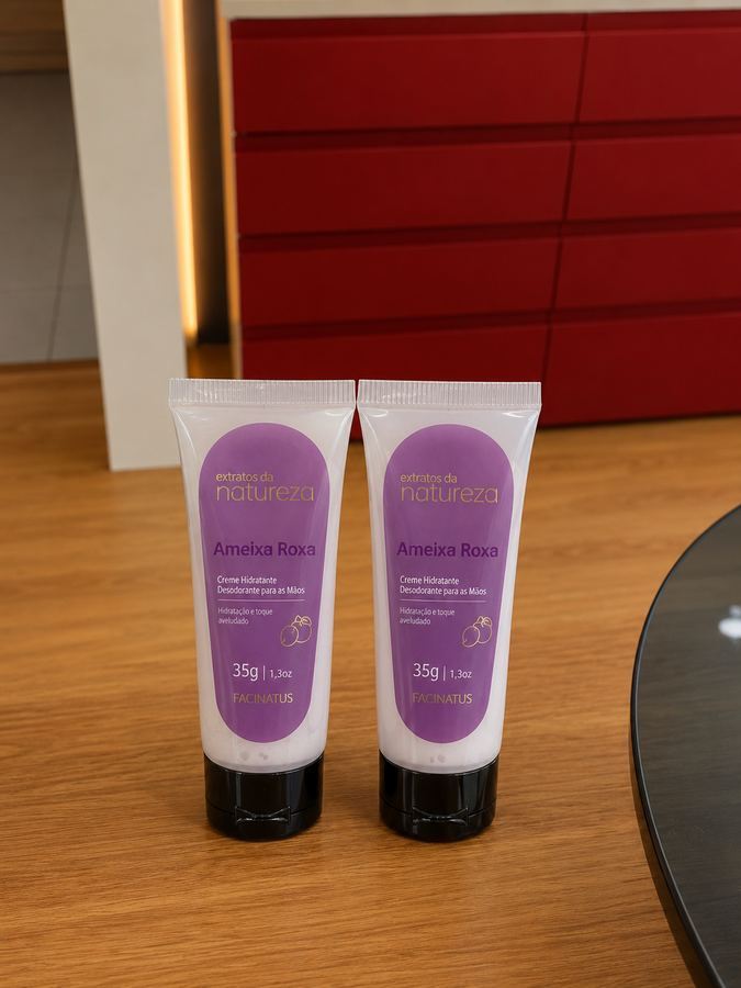 CREME HIDRATANTE PARA MÃOS FEMININO AMEIXA ROXA 30G