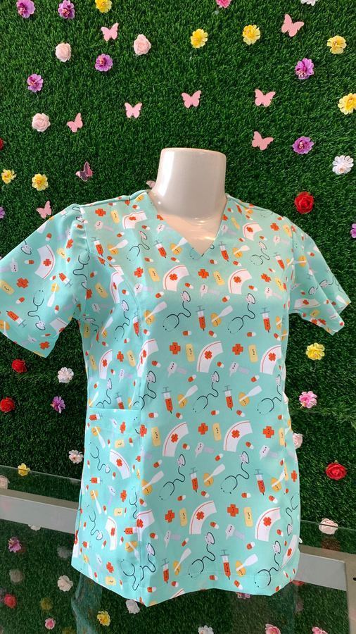 BATA HOSPITALAR ESTAMPADA