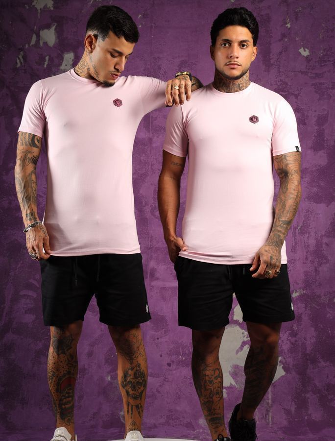 Camisa Long Rosa