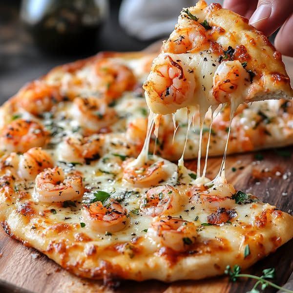Pizza Especial Camarão Internacional (Grande)
