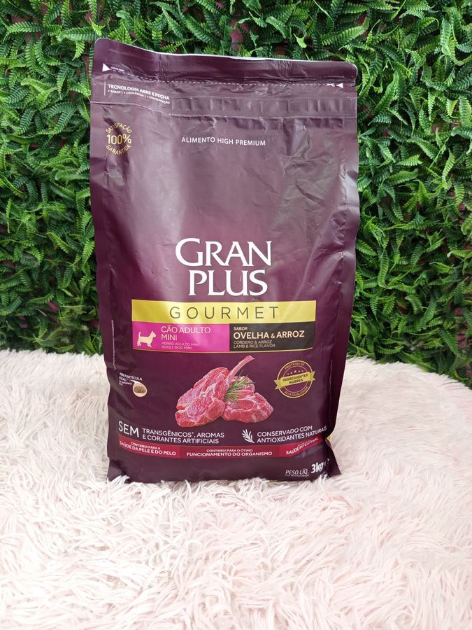 Ração Gran Plus Goumet Adulto Mini 3Kg
