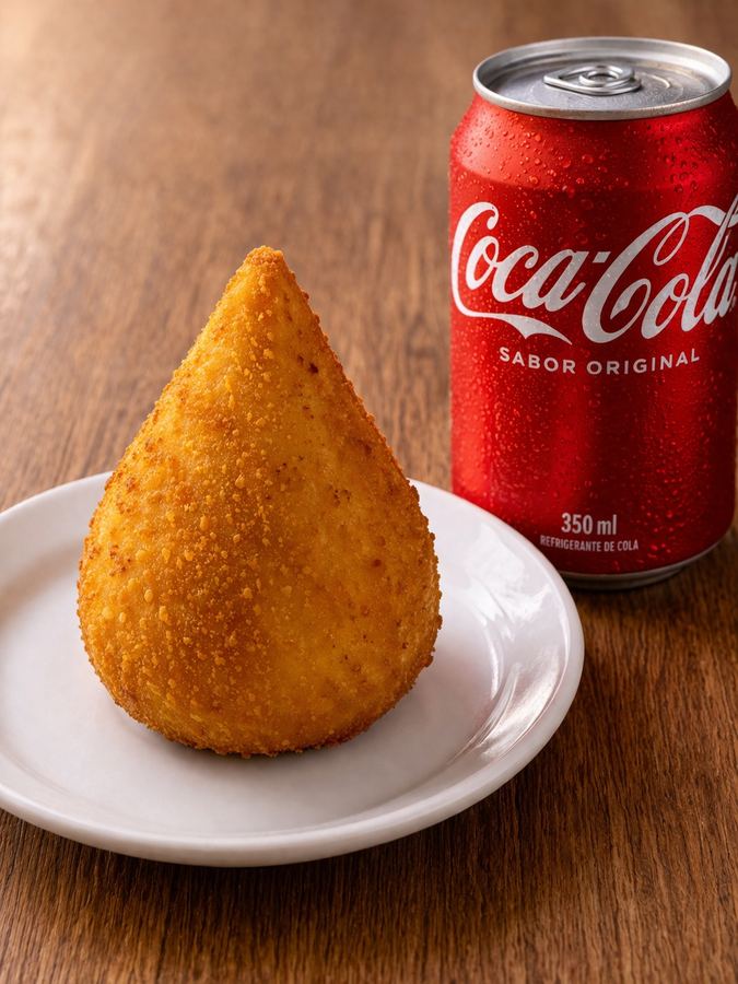 Combo Coxinha Com Coca-Cola Lata