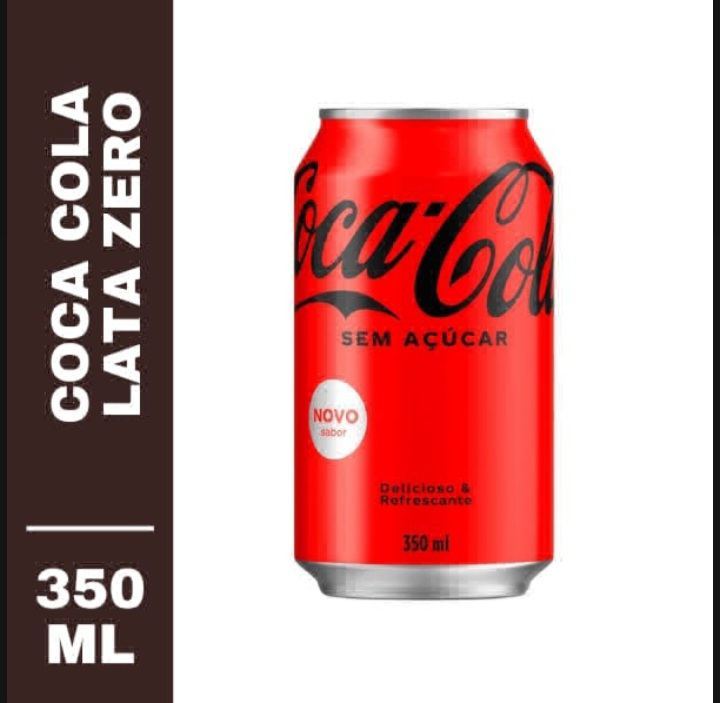 Refrigerante Coca Cola Zero Lata 350ml
