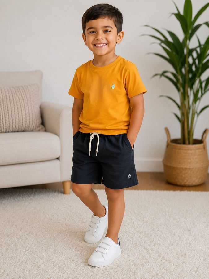 Conjunto Mauricinho terracota (8 anos)