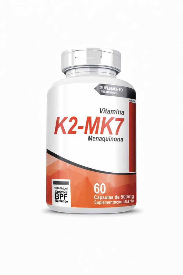 Vitamina K2-MK7 Menaquinona – 60 Cápsulas de 500mg