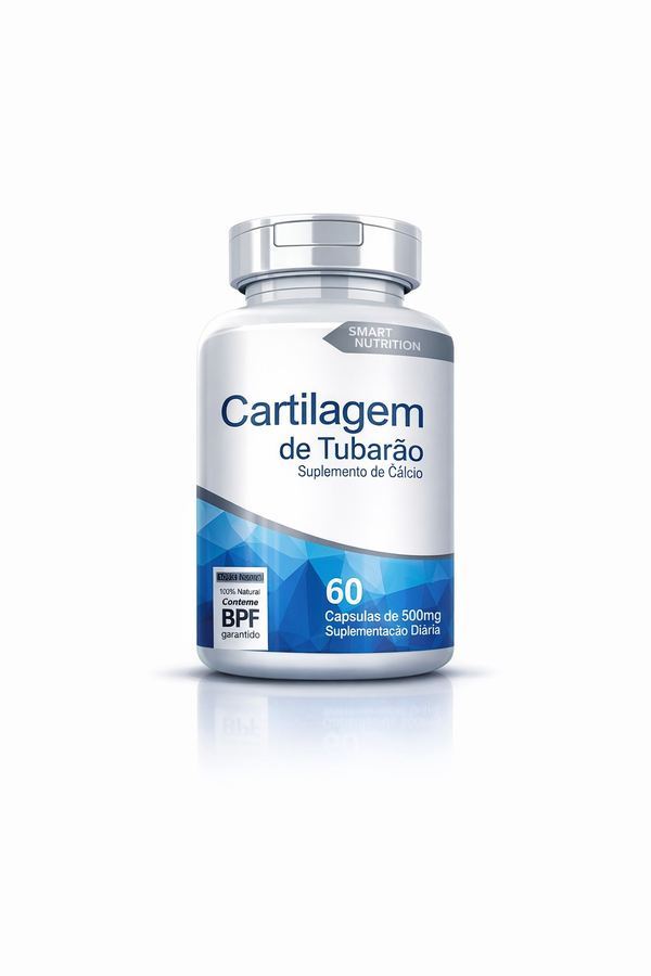 Cartilagem de Tubarão Smart Nutrition – 60 Cápsulas de 500mg