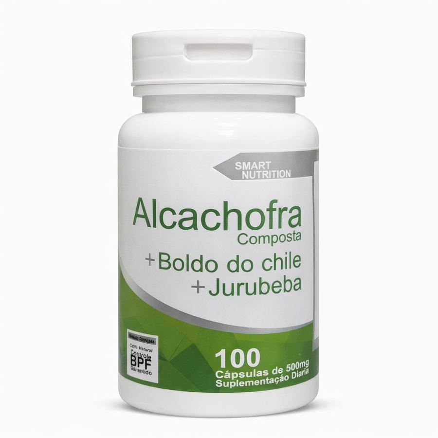 Alcachofra Composta + Boldo do Chile + Jurubeba – 100 Cápsulas (500mg)