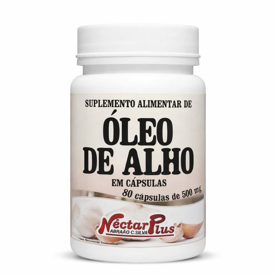 Óleo de Alho – 80 Cápsulas (500mg)