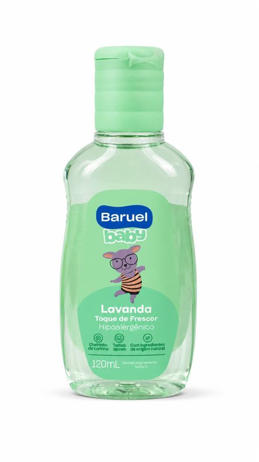 Colônia Infantil Baruel Baby Lavanda Toque de Frescor 120mL - Hipoalergênica