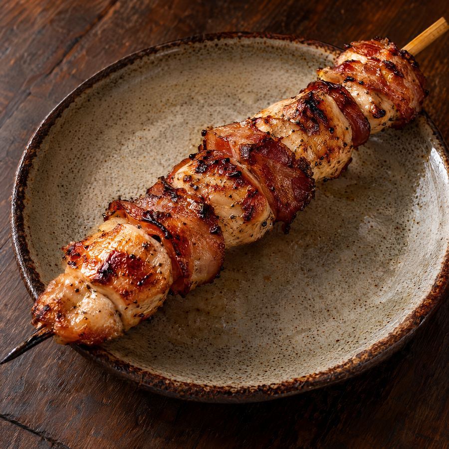 Espetinho de Frango com Bacon