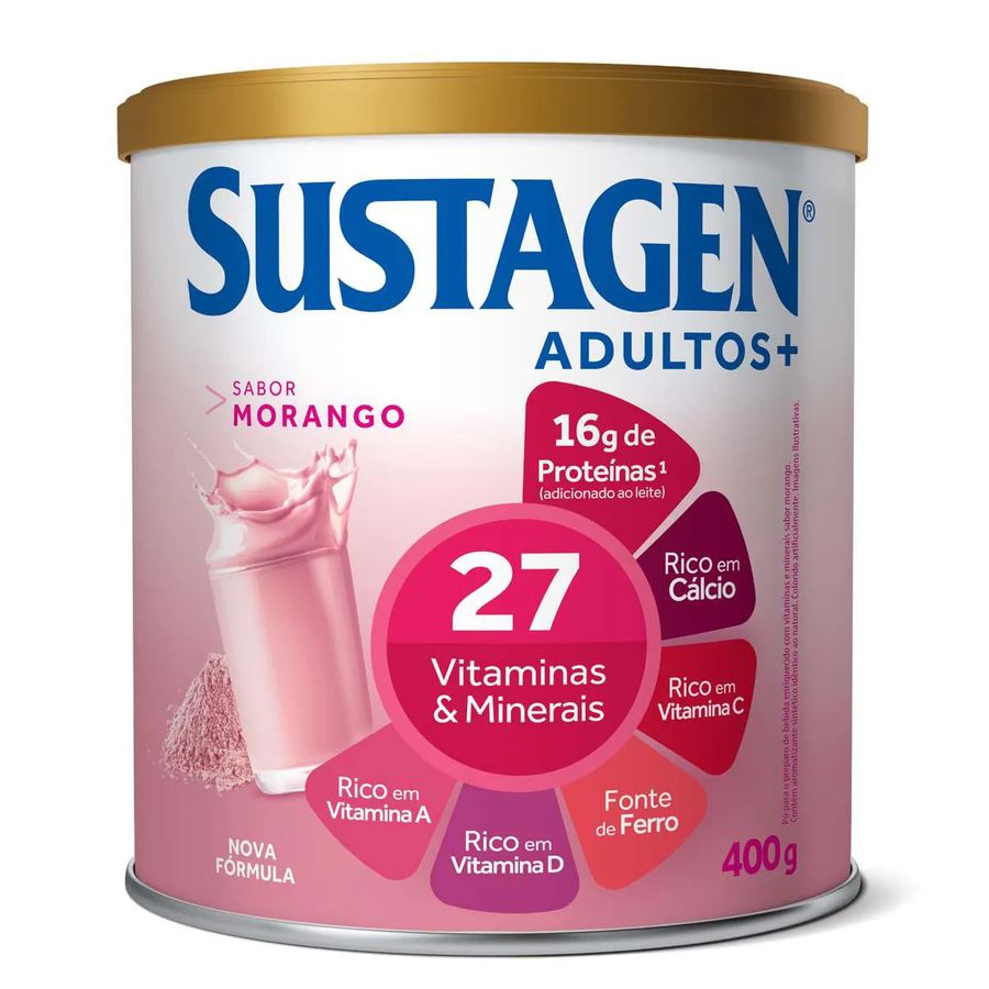 SUSTAGEN ADULTOS+MORANGO 400G